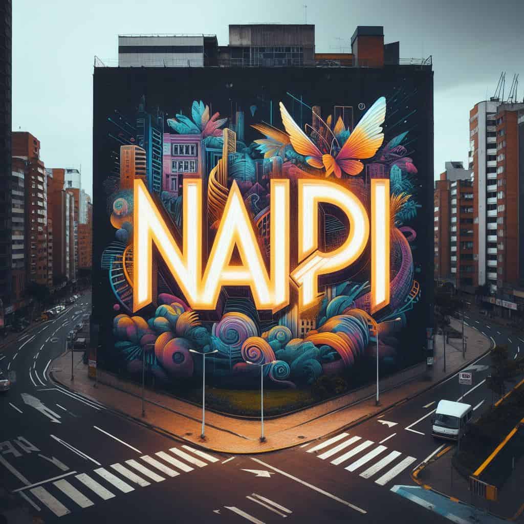 Imagen  de representacíon del logo Naipi en la ciudad de Bogotá, Colombia